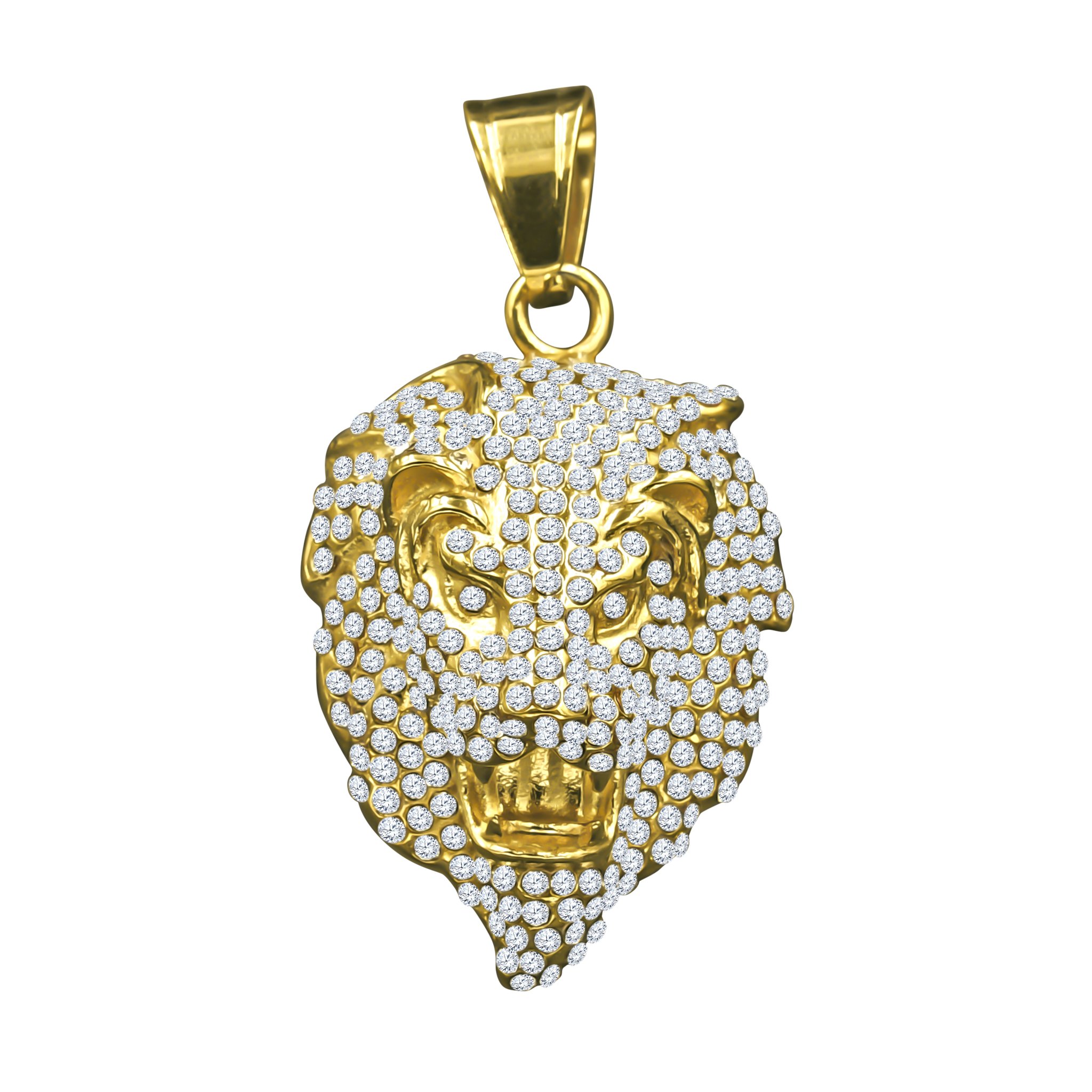 PALADIN LOCKET I 9310122 featuring cubic zirconia stones on a stainless steel pendant.