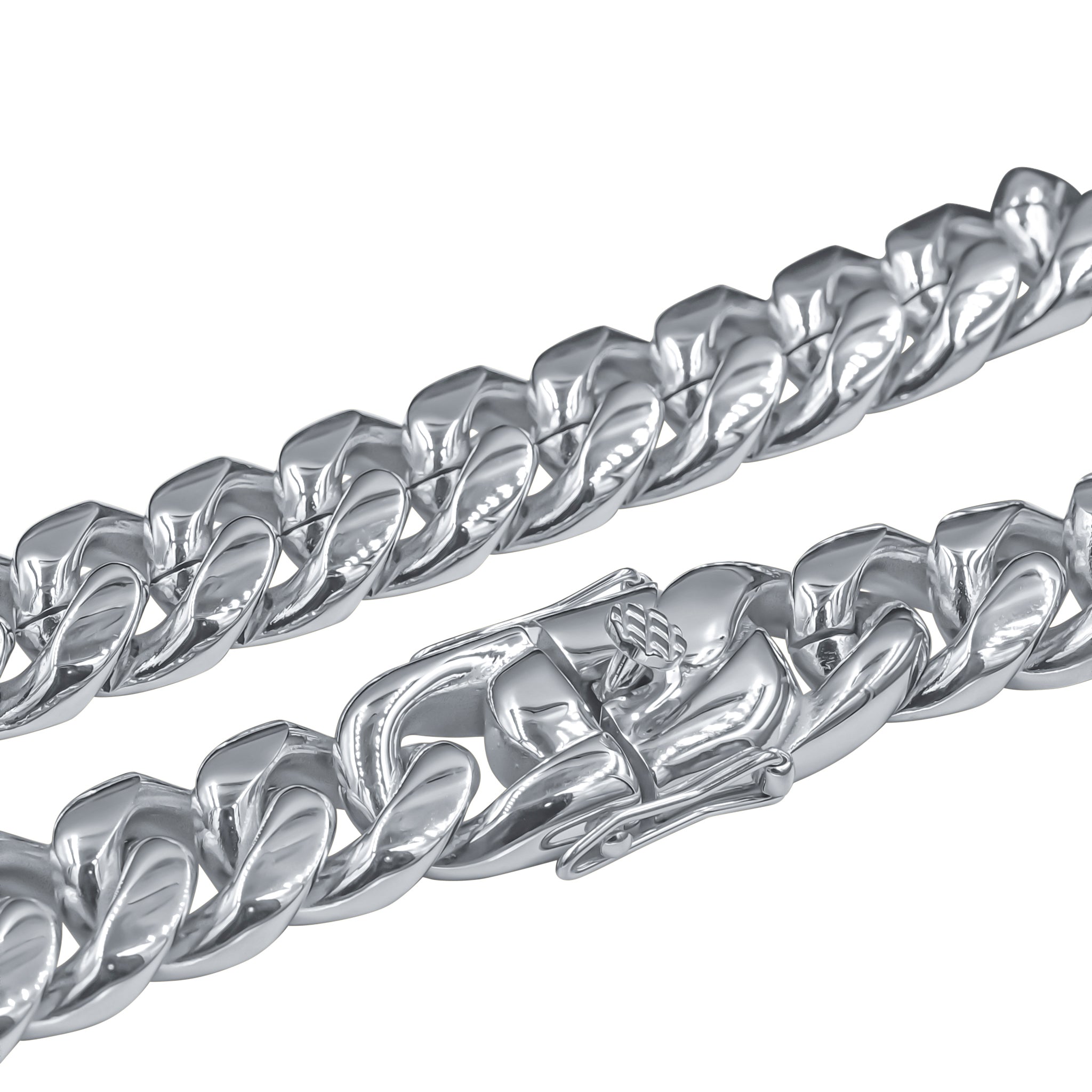 PARADISIACAL 18MM Chain featuring a high polish finish and sturdy locking clasp, crafted from solid steel.