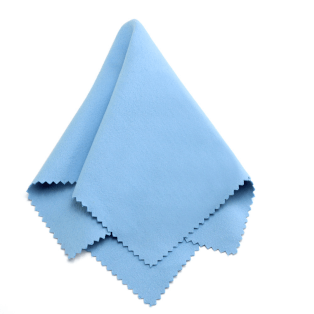 A soft and durable polishing cloth designed for cleaning and maintaining keepsakes, featuring a gentle texture for safe use on delicate surfaces.