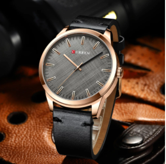 PRECISIAN Leather Watch I 541393 featuring a round dial, sleek pointers, and a stylish leather strap.