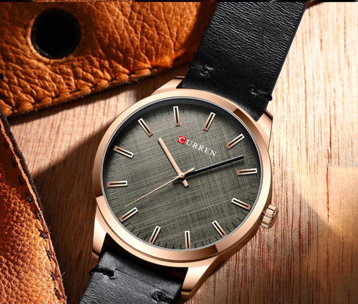 PRECISIAN Leather Watch I 541393 featuring a round dial, sleek pointers, and a stylish leather strap.