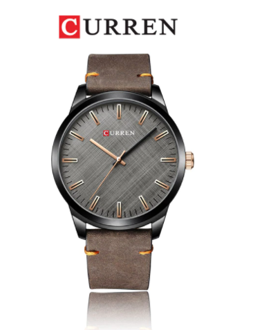 PRECISIAN Leather Watch I 5413932 featuring a sleek round dial, leather strap, and glossy case, perfect for stylish individuals.