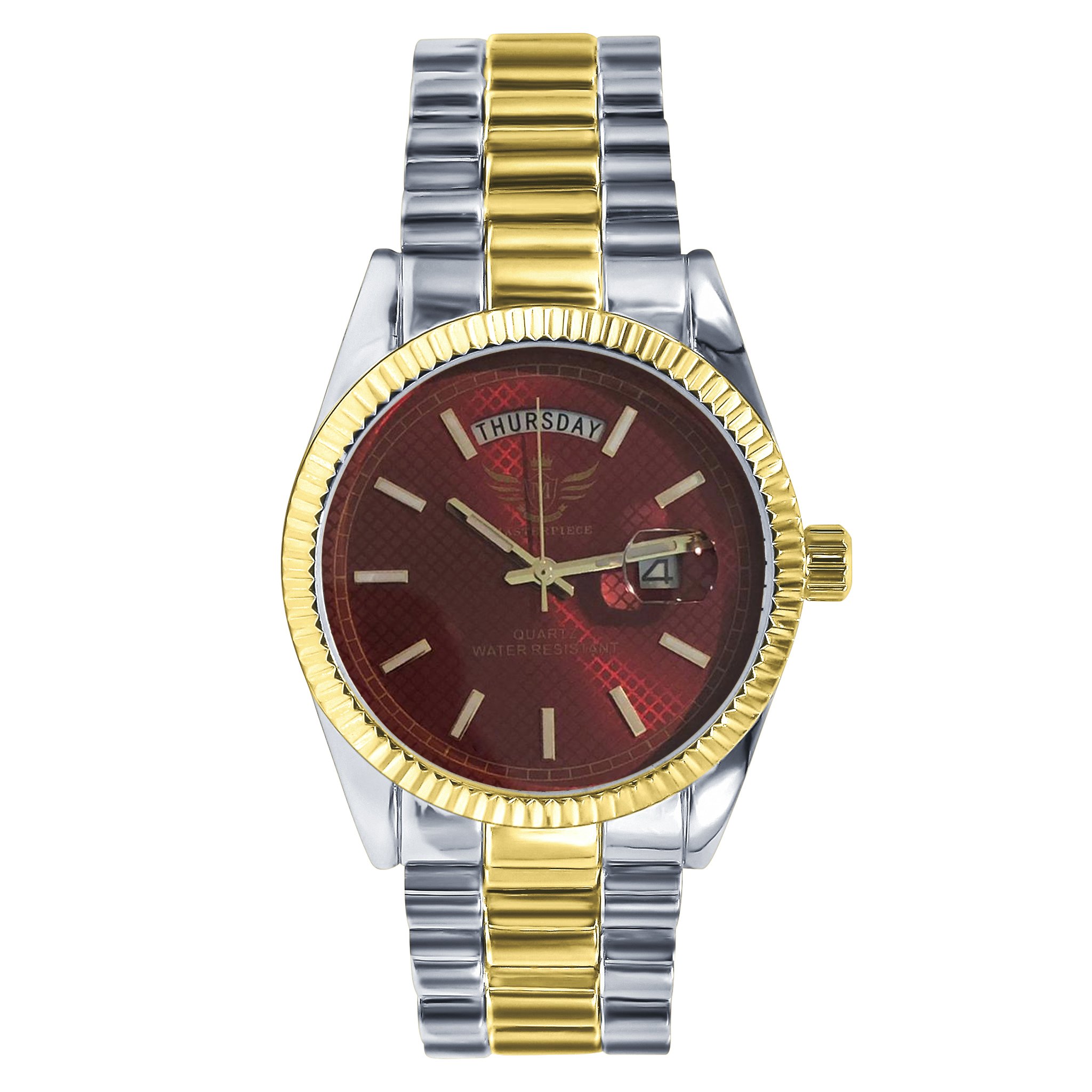 PRESIDENTIAL Classic Metal watch showcasing its elegant design, day and date movement, and adjustable bracelet links.