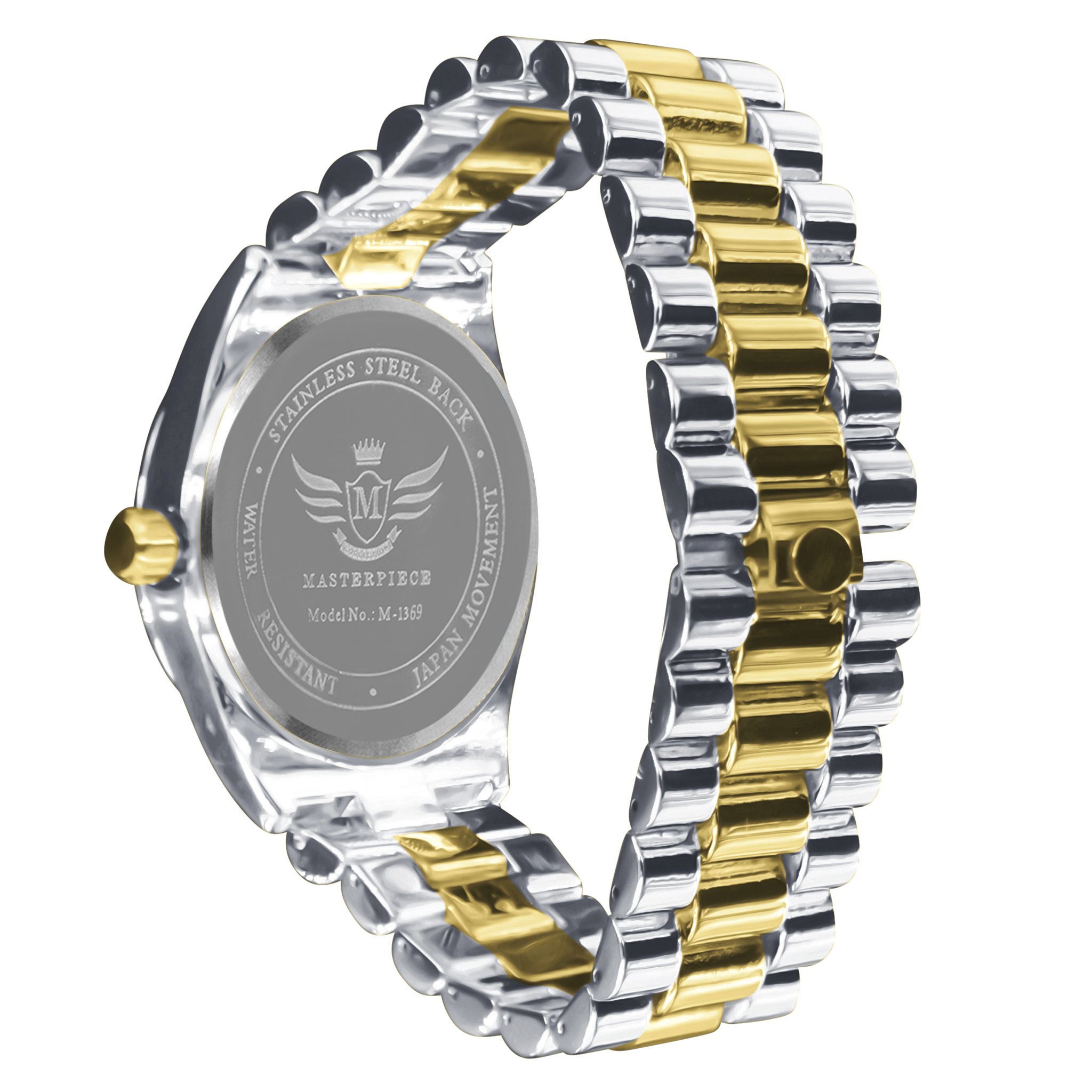 PRESIDENTIAL Classic Metal watch showcasing its elegant design, day and date movement, and adjustable bracelet links.