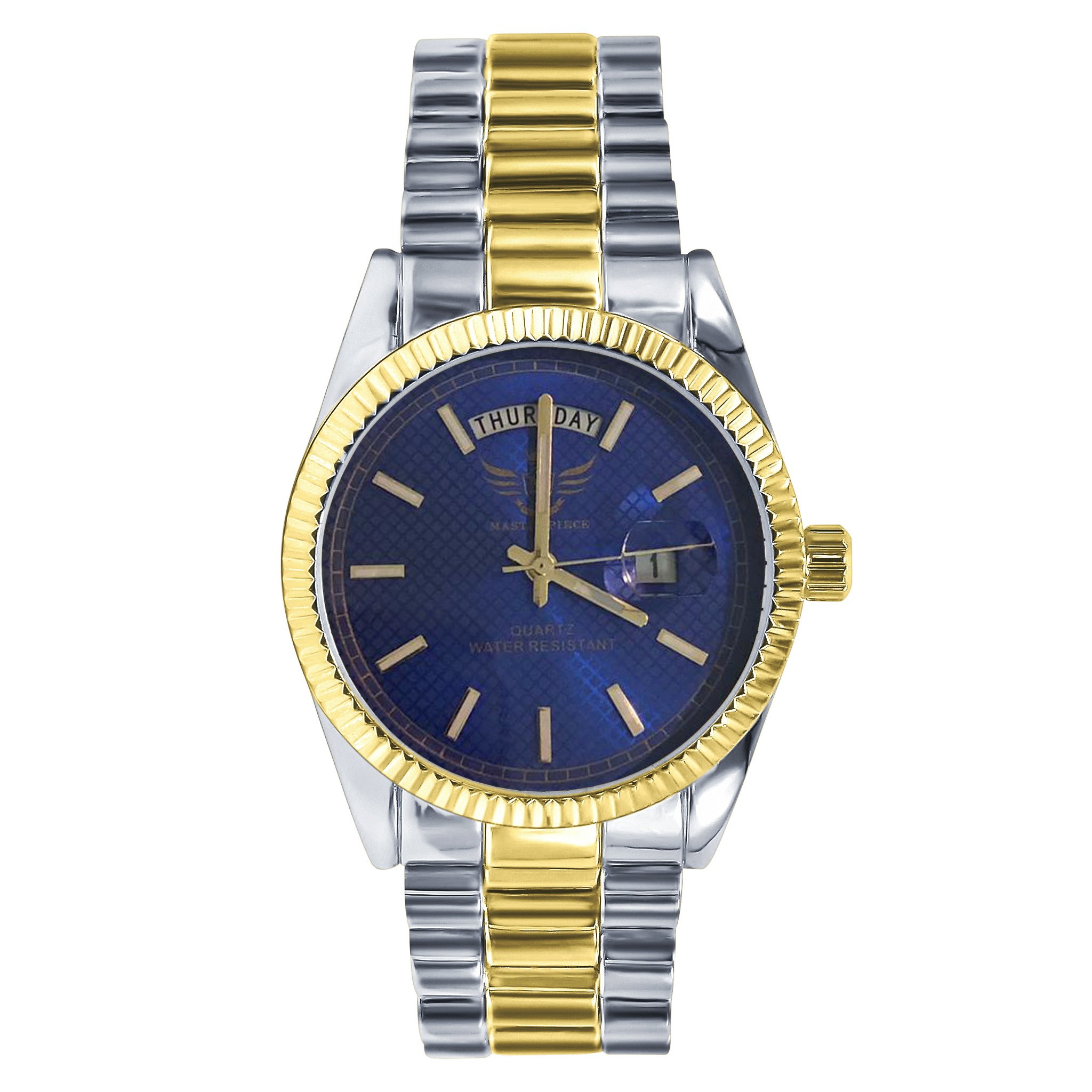 PRESIDENTIAL Classic Metal watch showcasing its elegant design, day and date movement, and adjustable bracelet.