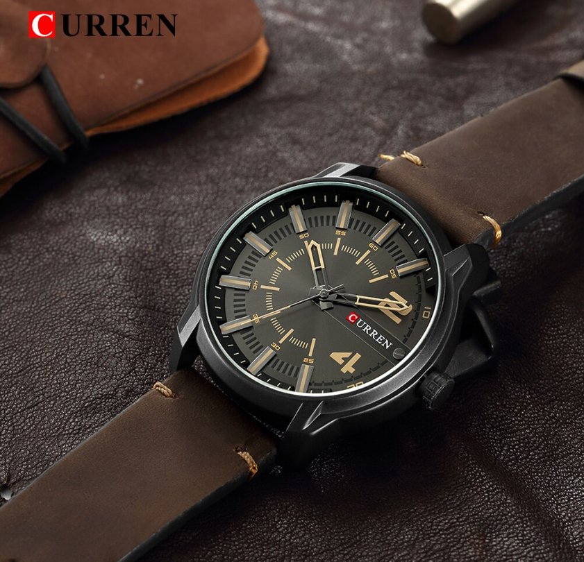 RAD Watch for Men by Curren, featuring a sporty design, Japan Quartz Movement, and water resistance.