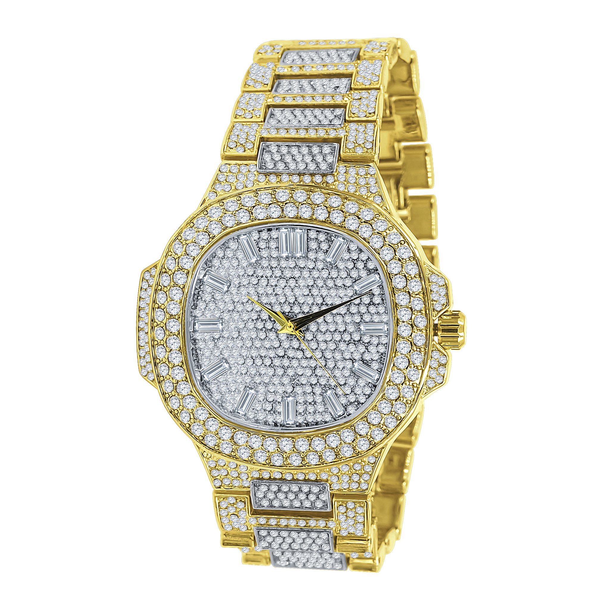 ROCK HIP HOP METAL WATCH I 5627142 featuring a bold stainless steel design with Grade AAA stones and a stylish adjustable bracelet.