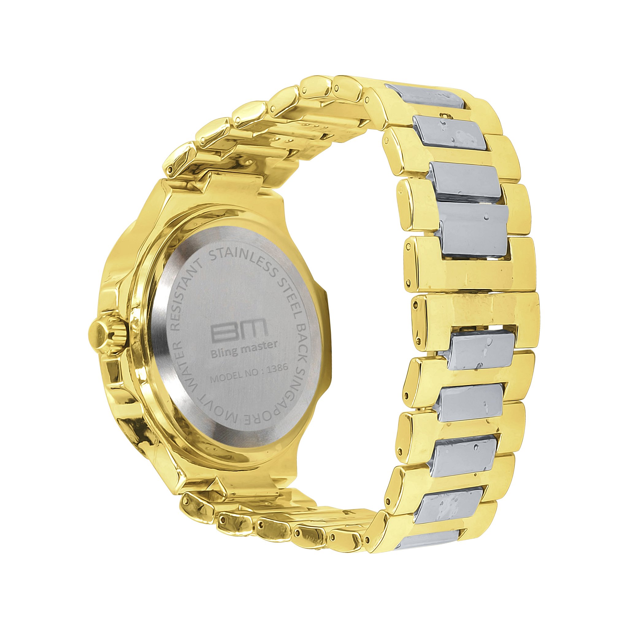 ROCK HIP HOP METAL WATCH I 5627142 featuring a bold stainless steel design with Grade AAA stones and a stylish adjustable bracelet.