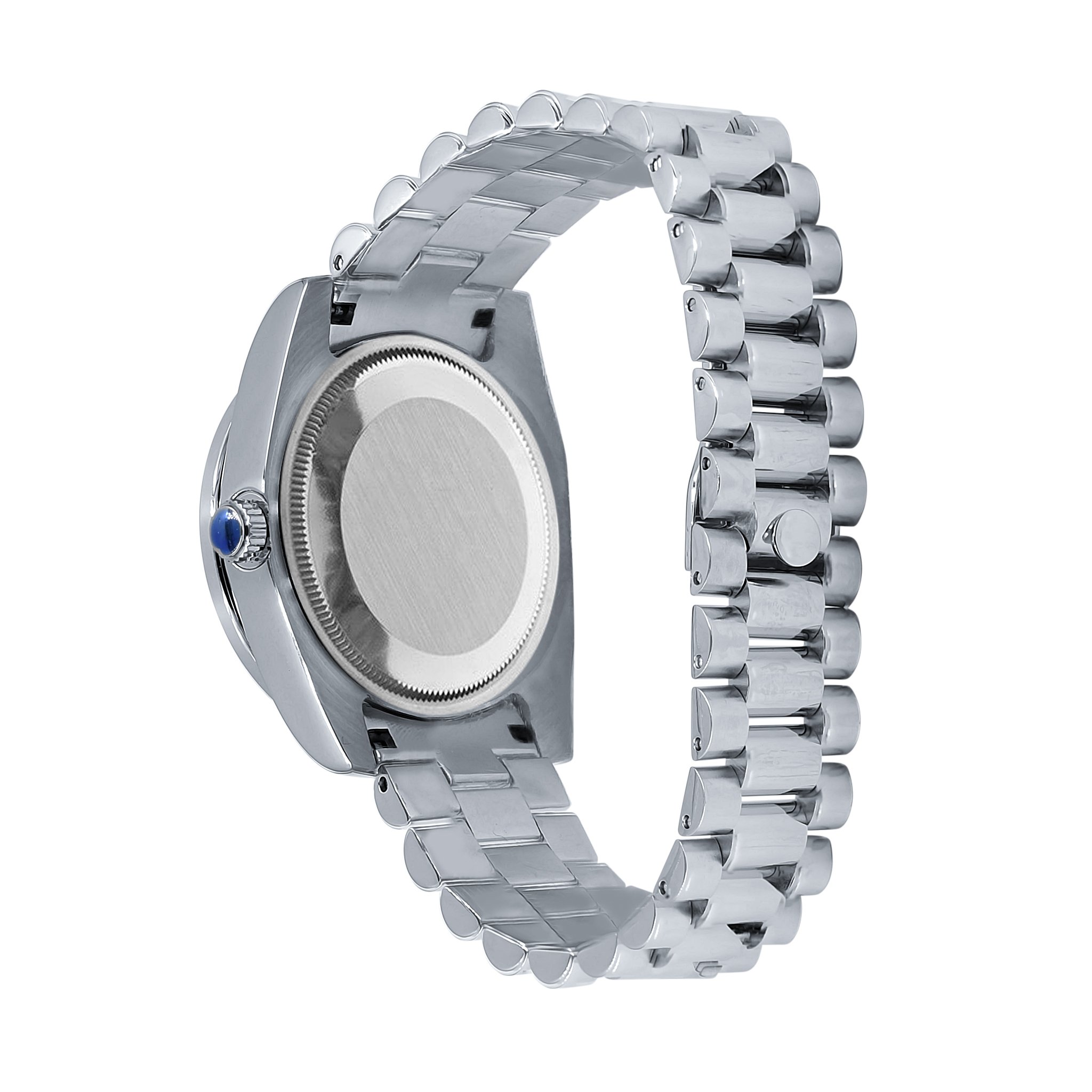 ROCK STEEL WATCHES I 530471 featuring a stainless steel wristband and a CZ stone-adorned dial, perfect for elegant occasions.