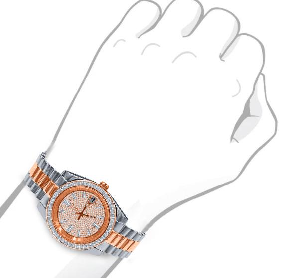 ROCK STEEL WATCHES I 5304718 featuring a stainless steel wristband and CZ stone adorned dial, perfect for evening wear.