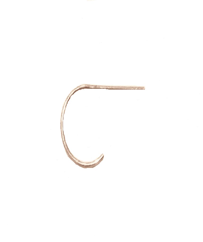 A delicate rose gold nose ring made of sterling silver, showcasing its minimalist design and elegant finish.