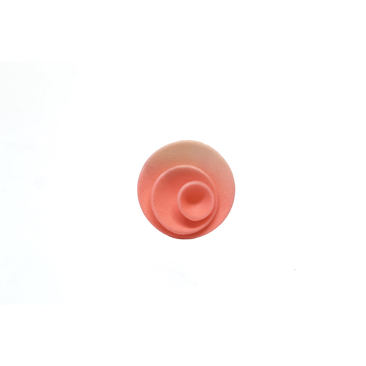 Colorful Round Ring from the Vertigo Collection featuring concentric shapes and a smooth matte finish, made from lightweight 3D printed nylon.