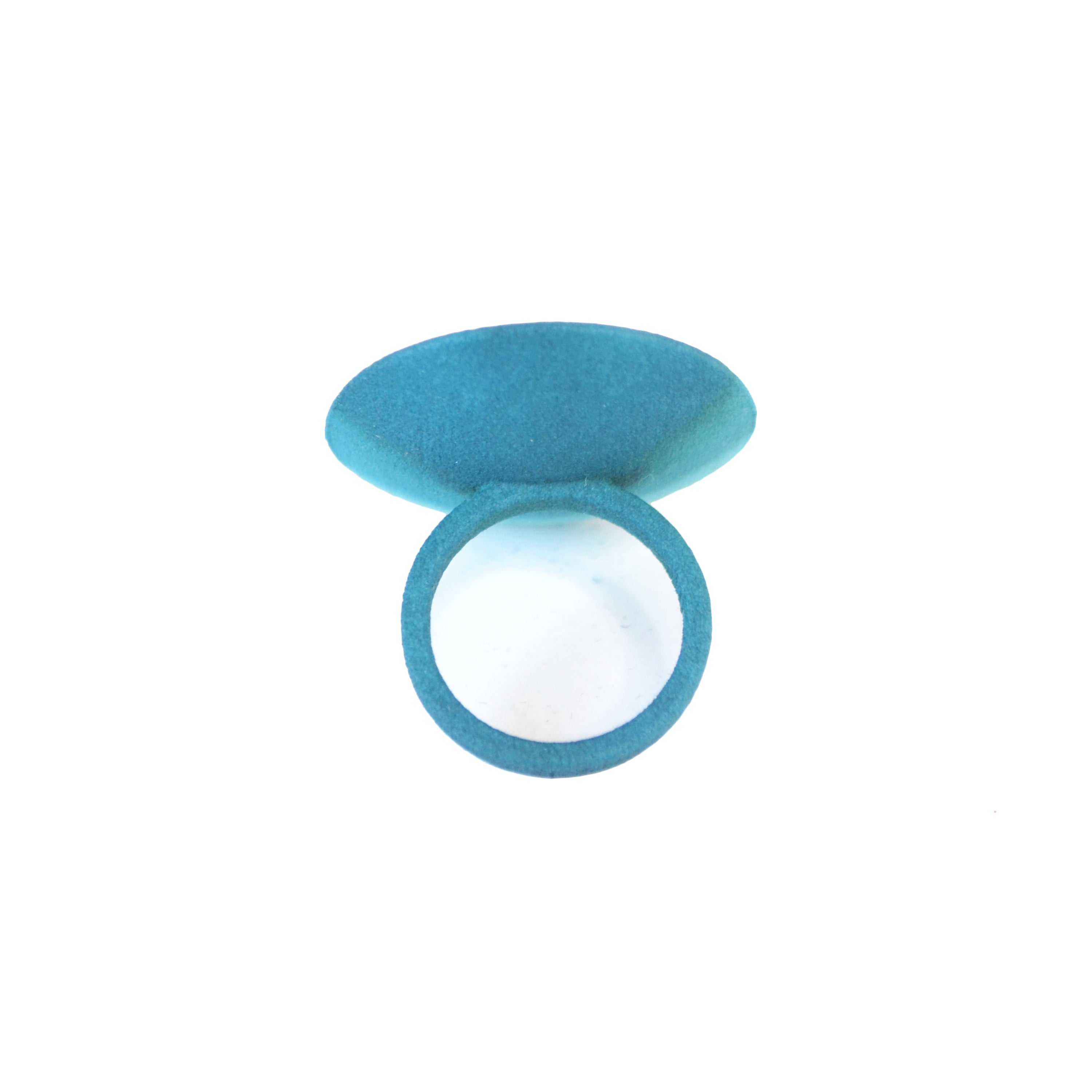 Colorful Round Ring from the Vertigo Collection featuring concentric shapes and a smooth matte finish, made from lightweight 3D printed nylon.