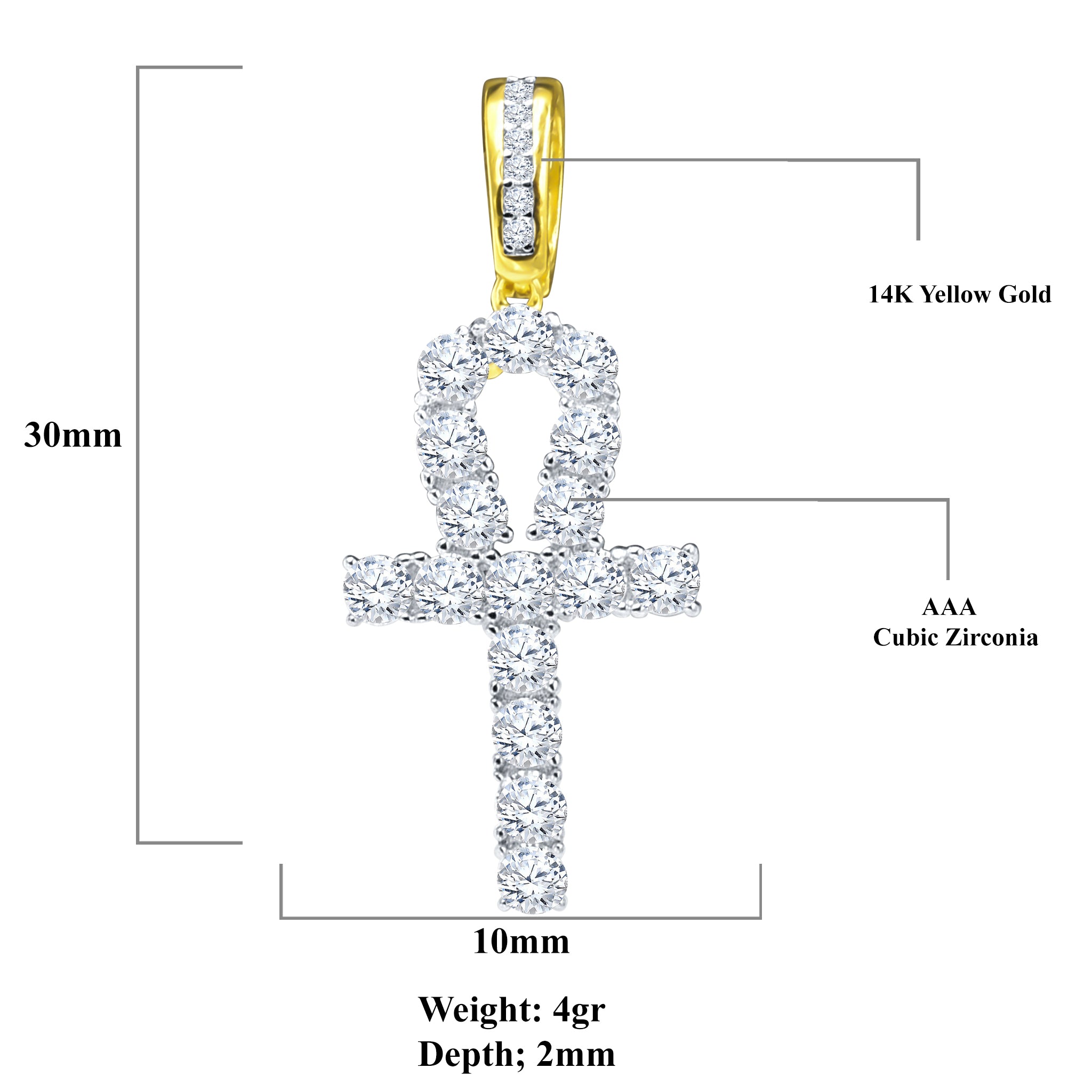 SAINTEMENT Locket Pendant featuring a cross design with sparkling CZ stones, crafted from 925 sterling silver.