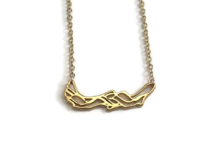 Savary Waves Necklace in 925 Sterling Silver with wave design on a sterling silver chain.