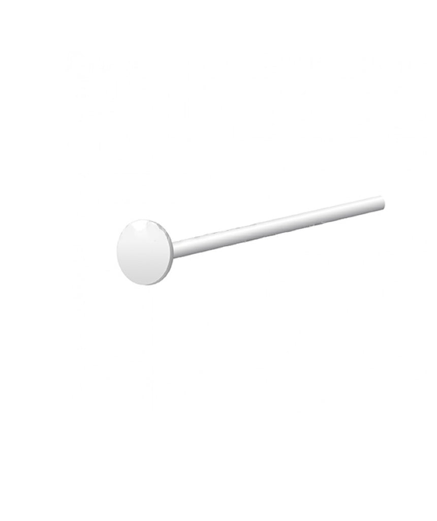 Elegant Silver & Gold Plated Nose Stud on a white background, showcasing its intricate design and quality craftsmanship.