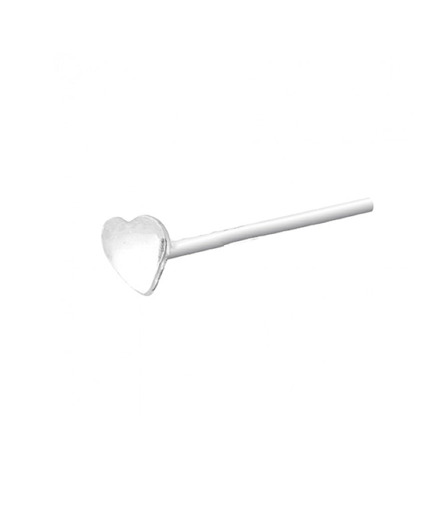 Elegant Silver & Gold Plated Nose Stud on a white background, showcasing its intricate design and quality craftsmanship.