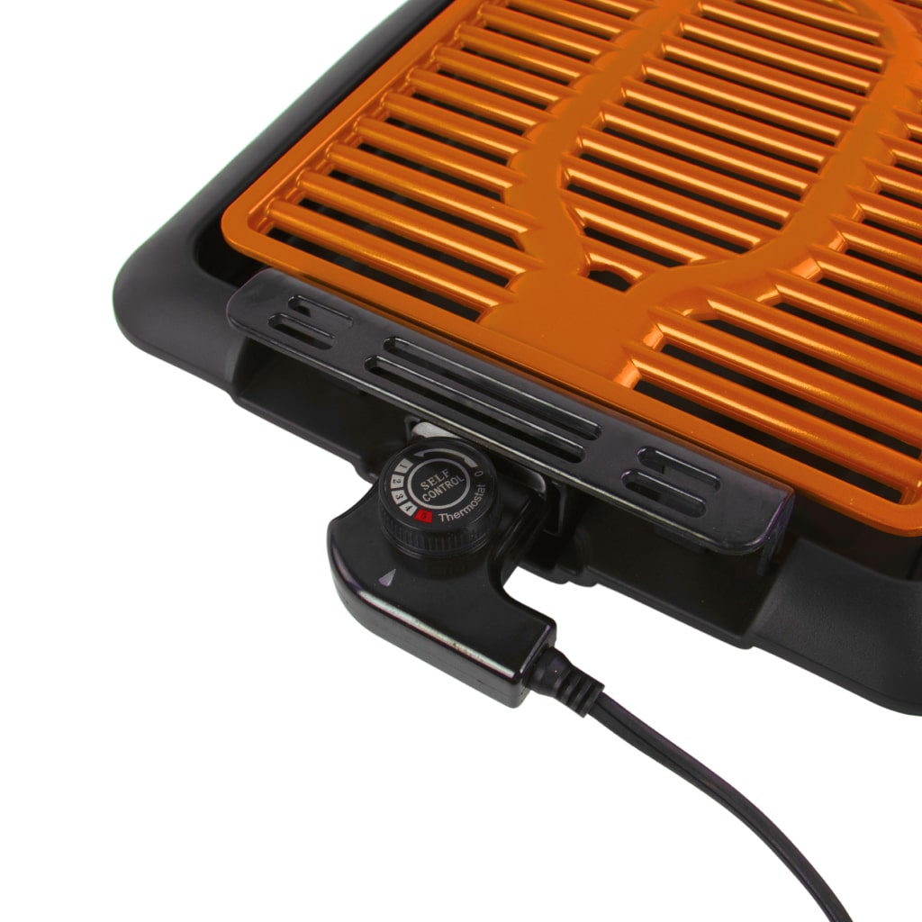 Smokeless Indoor Electric BBQ Grill with a sleek design and user-friendly controls, perfect for indoor grilling.