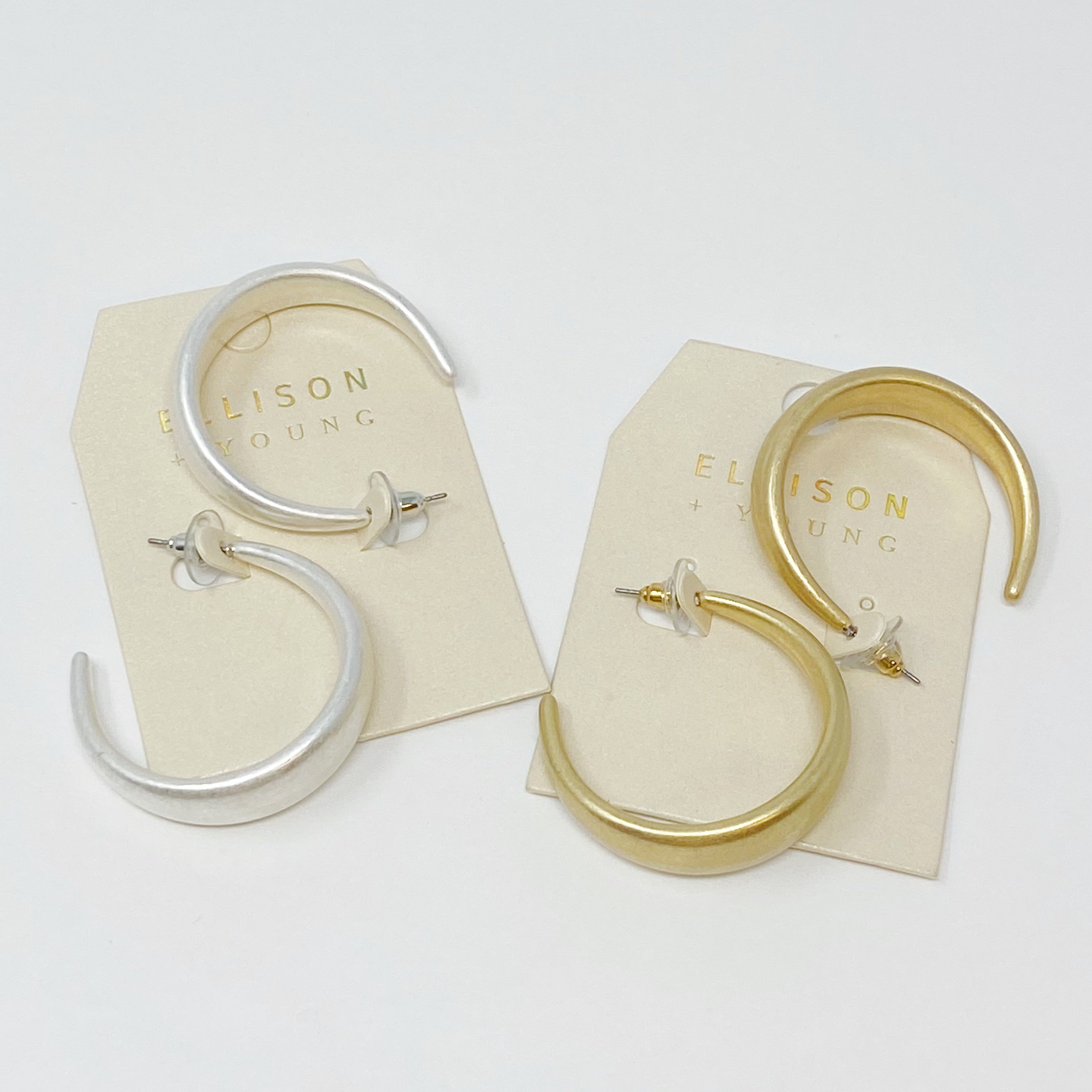 So Perfect Daily Hoop Earrings in gold and silver finish, lightweight and stylish, perfect for everyday wear.