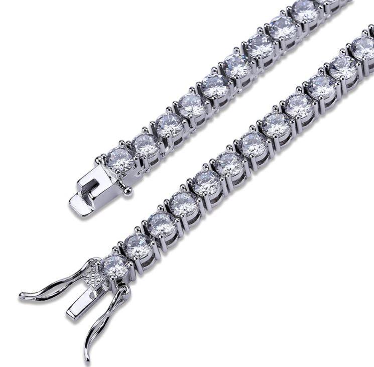 SPARKLE 3MM 925 Tennis Choker featuring cubic zirconia stones and 925 silver metal, elegantly displayed on a soft background.