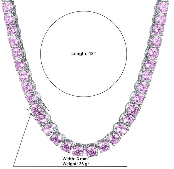 SPARKLE 3MM 925 Tennis Choker featuring cubic zirconia stones on a silver chain, showcasing elegance and glamour.