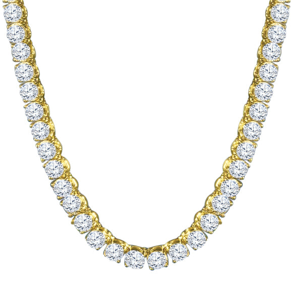 SPARKLE 925 Silver Tennis Chain featuring 3mm cubic zirconia stones, elegantly designed for a glamorous look.