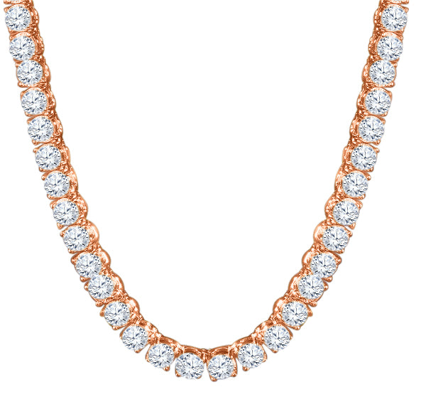 SPARKLE 925 Silver Tennis Chain featuring 3mm cubic zirconia stones, showcasing its elegant design and high-quality craftsmanship.