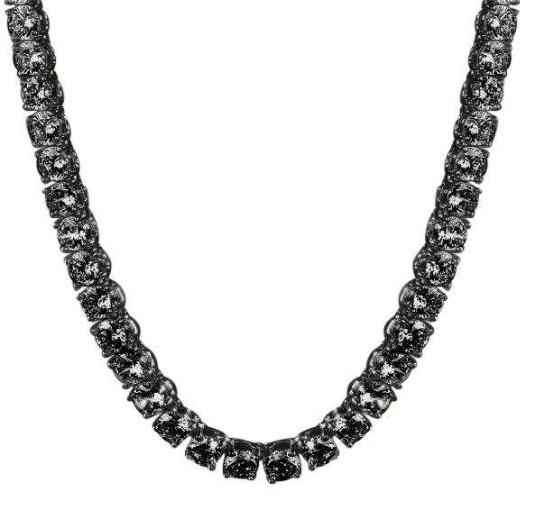 SPARKLE 925 Silver Tennis Chain featuring 4mm cubic zirconia stones, elegantly designed for versatile wear.