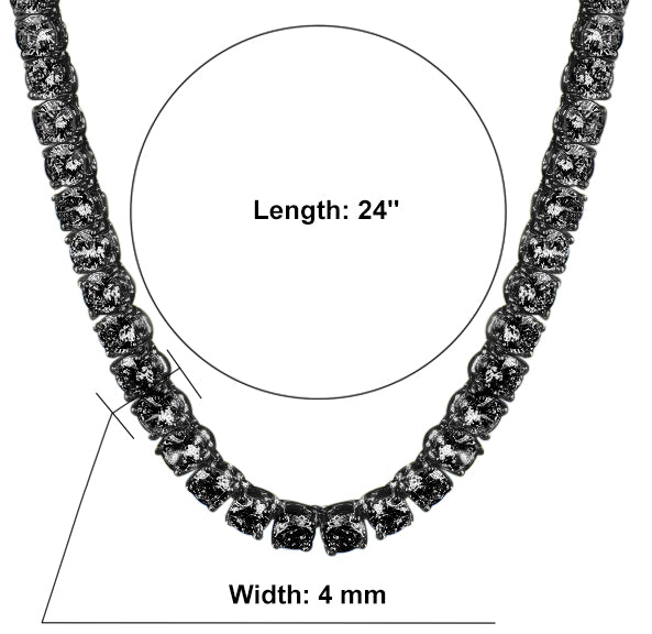 SPARKLE 925 Silver Tennis Chain featuring 4mm cubic zirconia stones, elegantly designed for versatile wear.