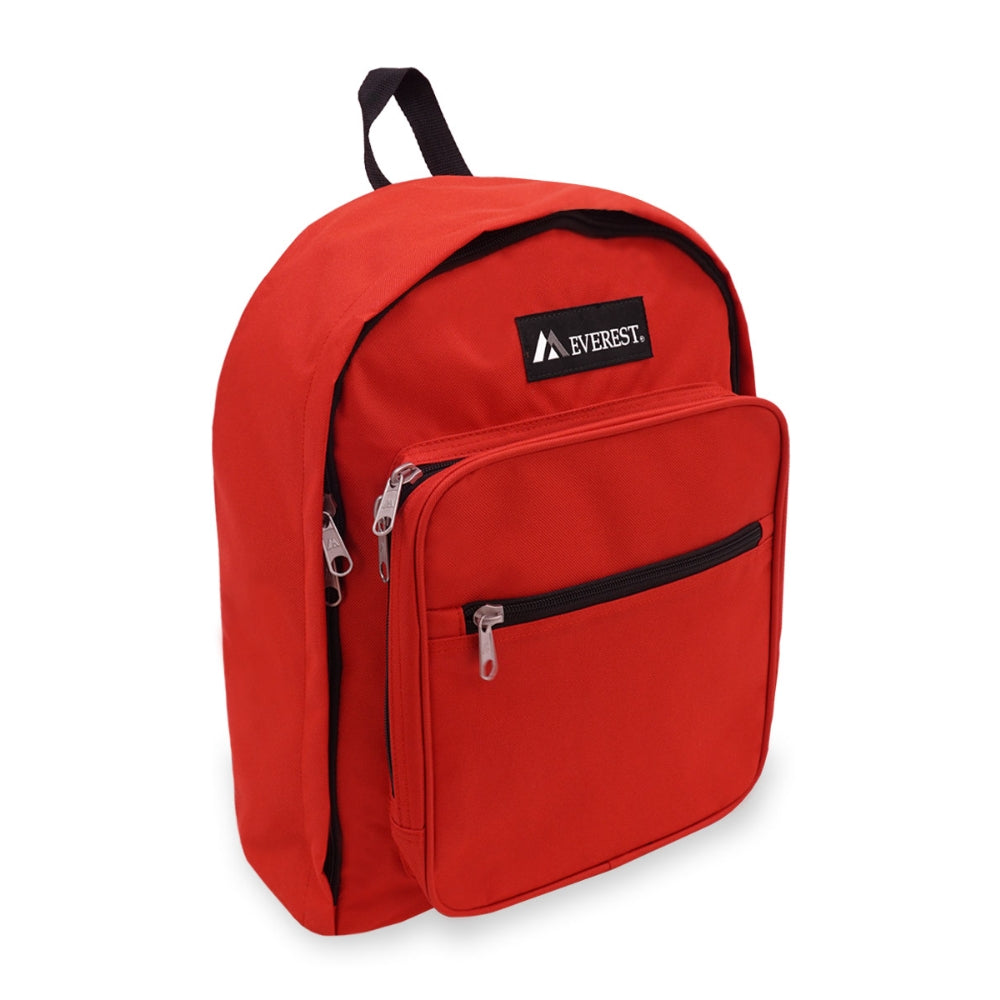 A classic two-tone STANDARD BACKPACK featuring a front organizer and spacious main compartment, made from durable 600D polyester.