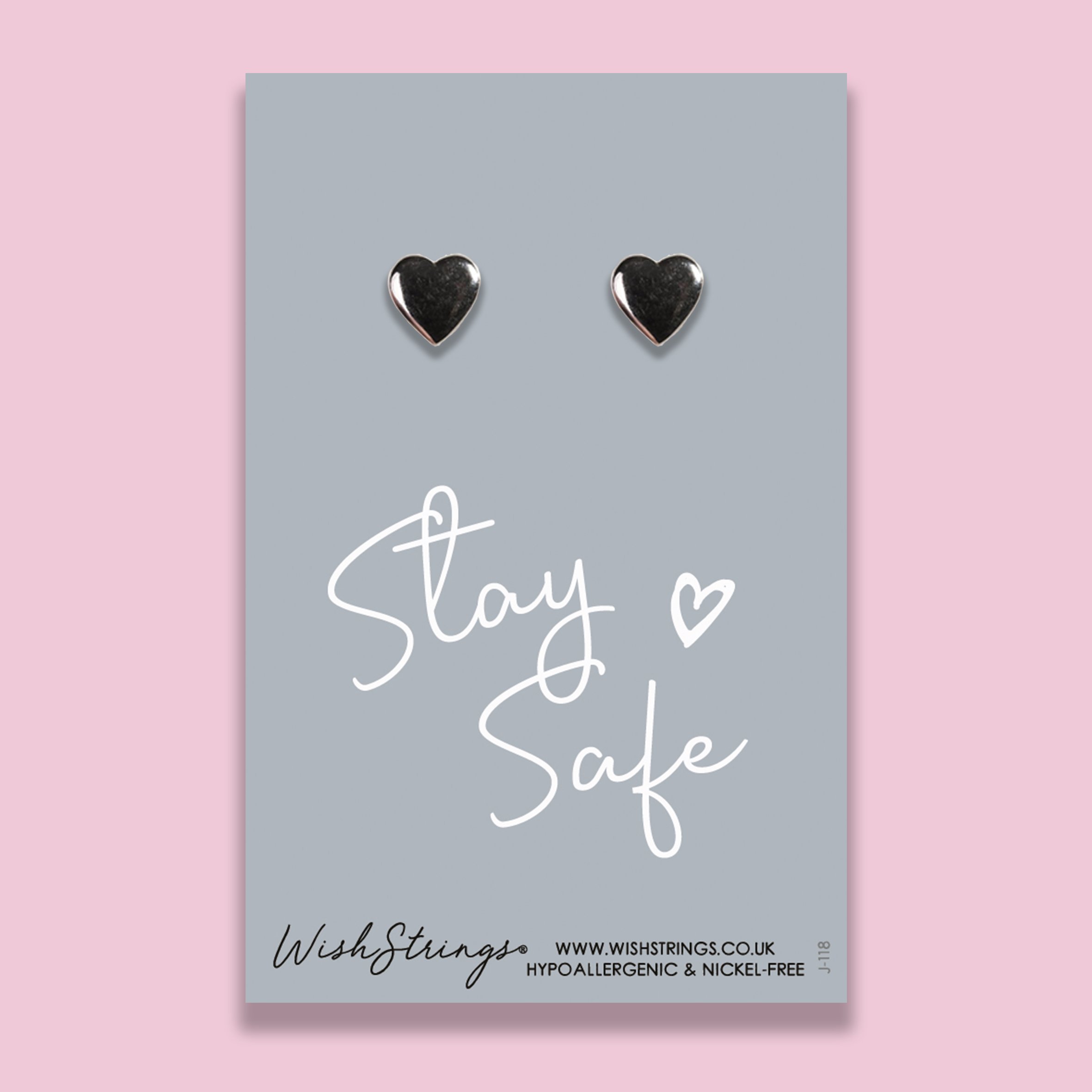 STAY SAFE - J118-E handmade jewellery piece featuring a unique design, symbolizing safety and positivity, crafted in the UK.