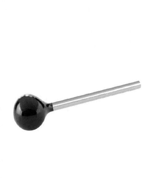 Sterling Silver Nose Stud with Ball in various colors including silver, black, and gold, showcasing its elegant design and quality craftsmanship.