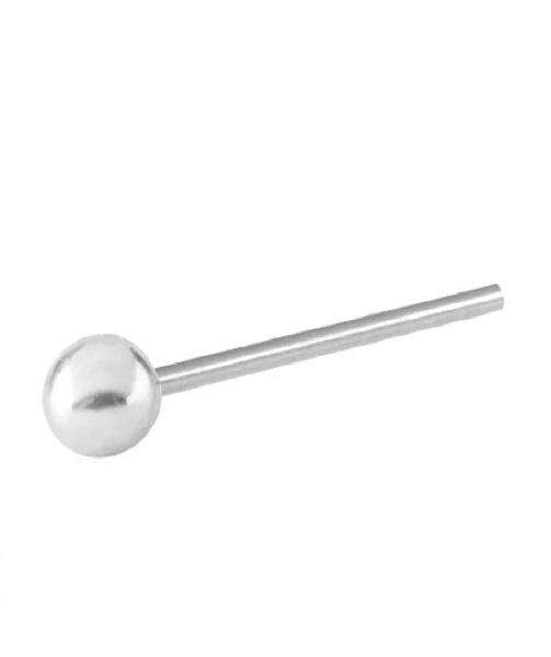 Sterling Silver Nose Stud with Ball in various colors including silver, black, and gold, showcasing its elegant design and quality craftsmanship.