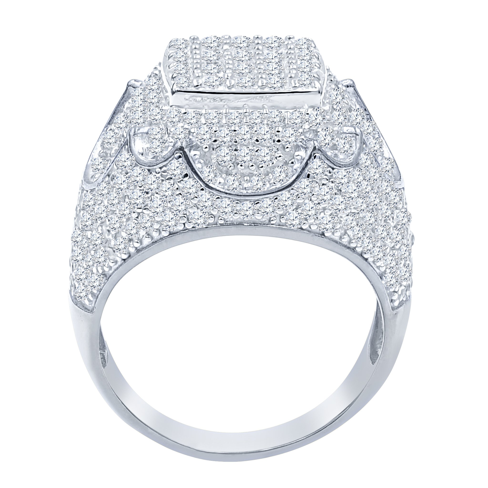 STEEZY Silver Ring featuring cubic zirconia stones set in 925 Sterling Silver, showcasing elegance and craftsmanship.