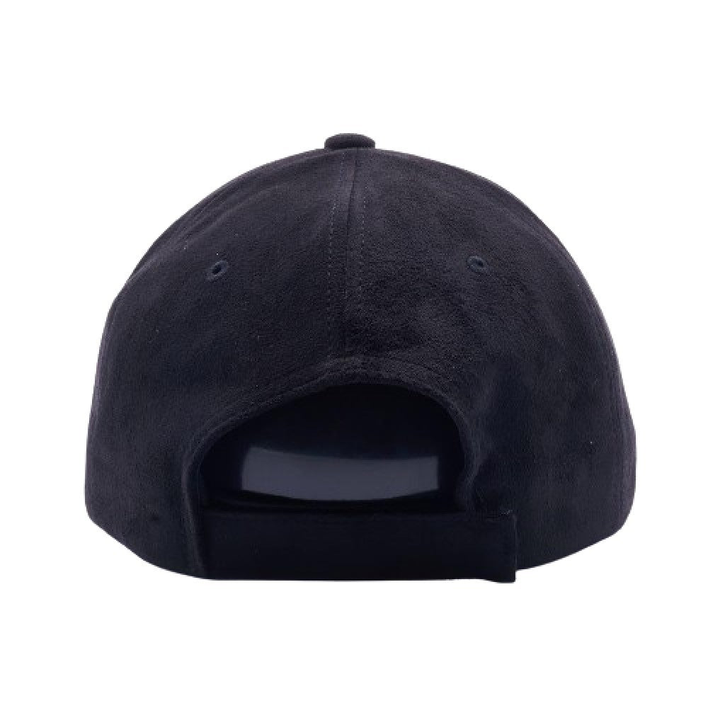 A pack of six stylish suede baseball caps in various colors, featuring a flat visor and adjustable velcro closure.