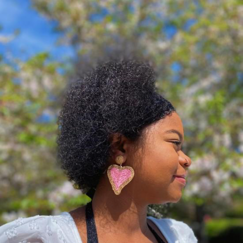 Sunny Days Heart Raffia Earrings in a fun heart shape, featuring vibrant colors and lightweight design, perfect for any occasion.