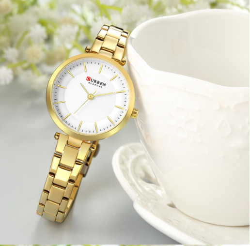 SUPERLATIVE Women Watch with elegant design and durable hard-flex mineral crystal, showcasing its stylish features.