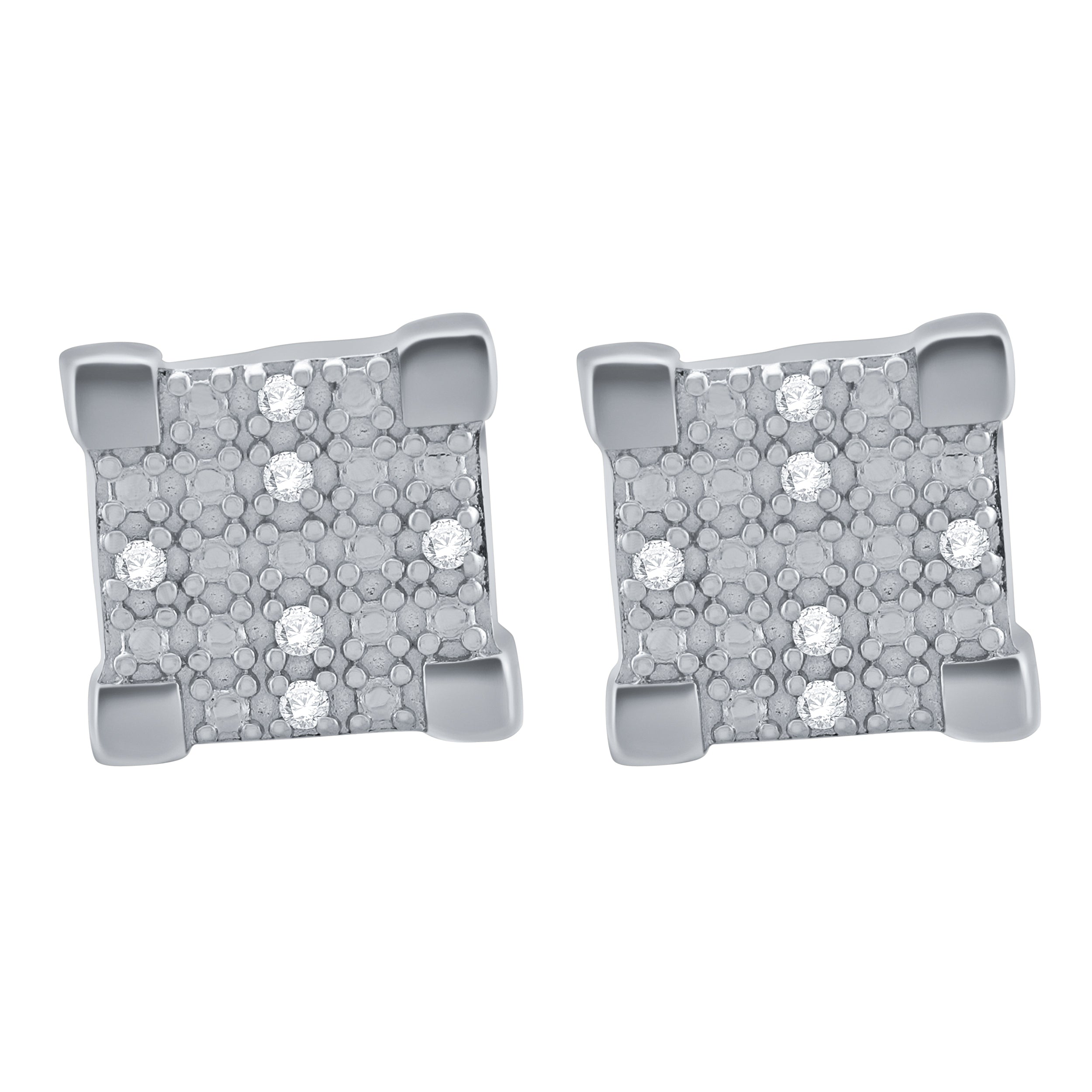 SUPERLATIVO Ear Blings featuring minute diamonds, elegantly designed earrings in a stylish presentation.