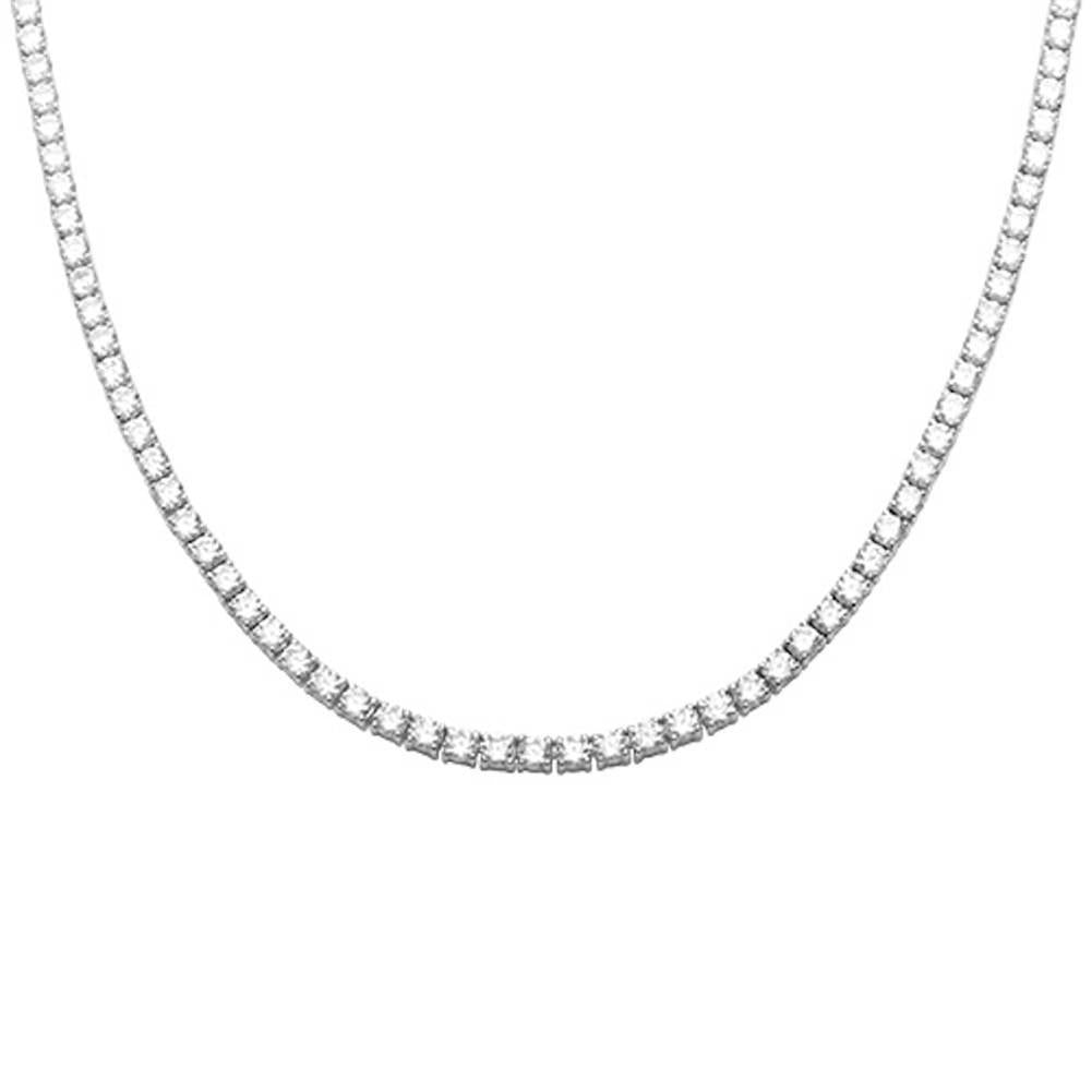 Elegant Tennis Necklace and Bracelet Set featuring Austrian Crystals, 18K white gold plating, and luxe gift box packaging.