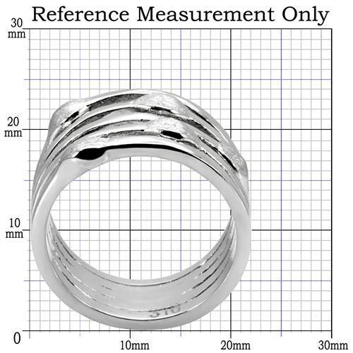 TK106 High Polished Stainless Steel Ring with a sleek, shiny finish, showcasing its minimalist design without any stones.