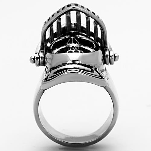 High polished stainless steel ring with a minimalist design, featuring no stone, perfect for everyday wear.