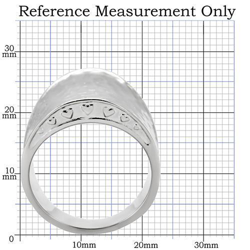 TK140 High Polished Stainless Steel Ring with a sleek, shiny finish and no stone, showcasing its minimalist design.