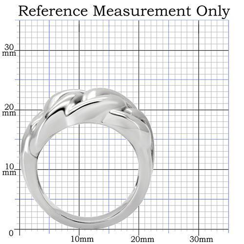 TK147 High Polished Stainless Steel Ring with a sleek, shiny finish, showcasing its minimalist design without any stones.