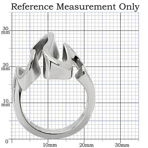 TK152 High Polished Stainless Steel Ring with a sleek, shiny finish and no stone, showcasing its minimalist design.