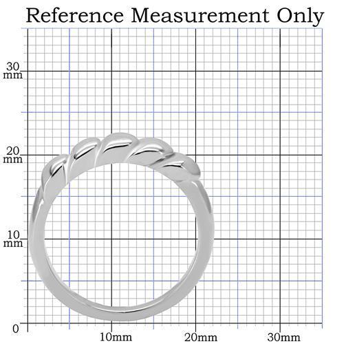 TK159 High Polished Stainless Steel Ring with a sleek, shiny finish, showcasing its minimalist design without any stones.