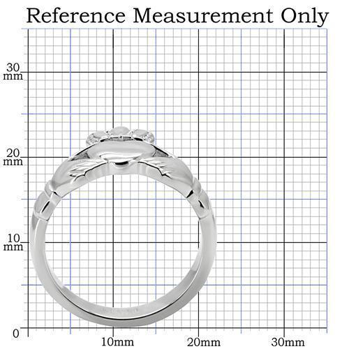 TK160 High Polished Stainless Steel Ring with a sleek, shiny finish, showcasing its minimalist design without any stones.