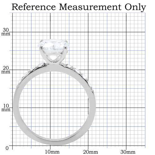 Side view of diamond ring.