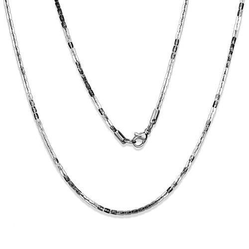 TK2440 High Polished Stainless Steel Chain showcasing its sleek design and reflective surface.