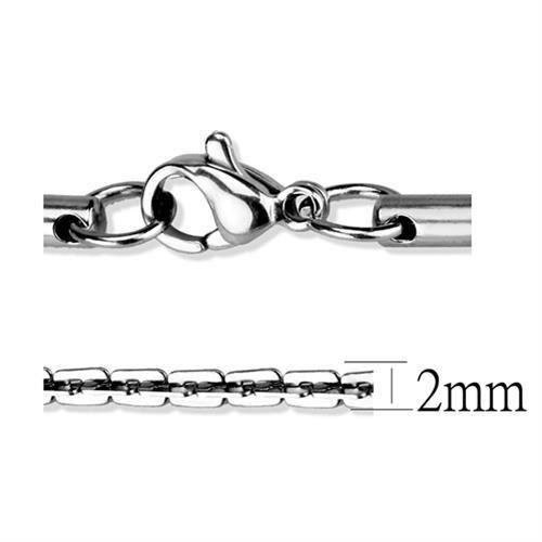 TK2440 High Polished Stainless Steel Chain showcasing its sleek design and reflective surface.