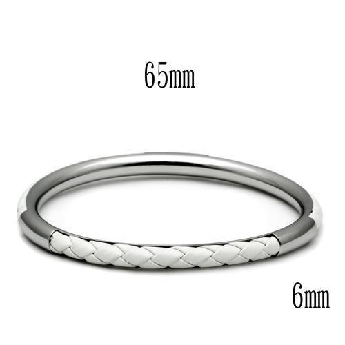 TK405 High Polished Stainless Steel Bangle showcasing its sleek design and shiny finish.